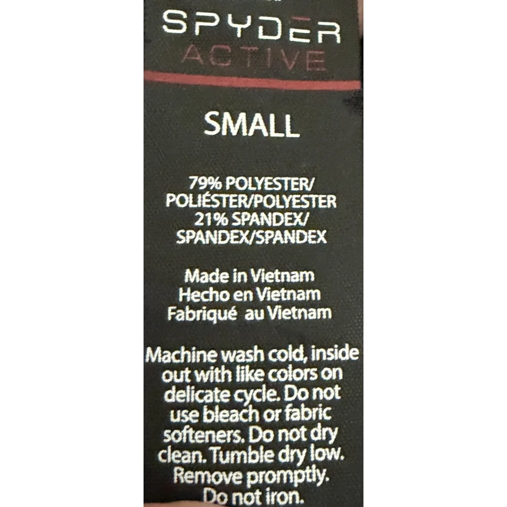 SPYDER HIGH RISE LEGGING 25” BLACK COLOR SIZE SMALL - Picture 6 of 7